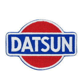 【メール便可】ワッペン #0404 DATSUN B&S (8x5.8cm) / 手芸 パッチ カスタム モーター 車 バイク アメリカン雑貨