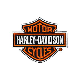 【メール便可】ワッペン #0156 HARLEY DAVIDSON B&S (9x7.5cm) / 手芸 パッチ カスタム ハーレーダビッドソン モーター 車 バイク アメリカン雑貨