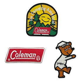 【メール便送料無料】[#B05] 厳選ワッペンアソート3Pset【Coleman SUN (7.2x8cm) メイン】 / コールマン レーシングモーターワッペン アメリカン雑貨CHOPPERS