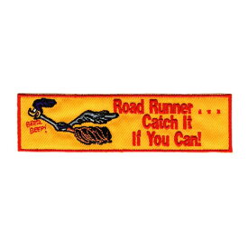 【メール便可】ワッペン#1126 Road Runner バンパー BAR (13x3.5cm) / ロードランナー 手芸 パッチ カスタム モーター 車 バイク アメリカン雑貨