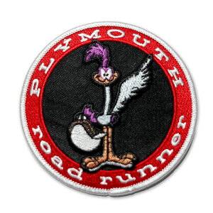 y[։zby#1127 Road Runner PLYMOUTH round (9.2x9.2cm) / [hi[ | pb` JX^ [^[  oCN AJG