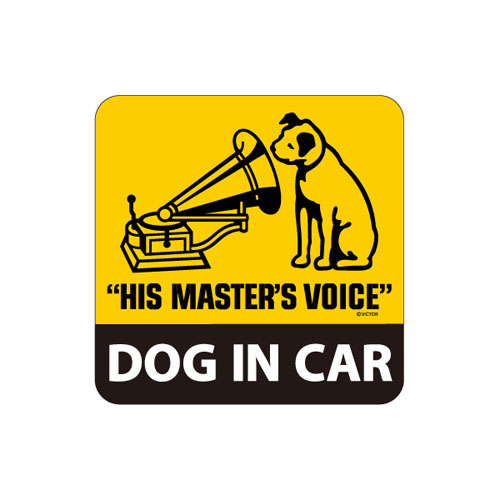 ニッパーのステッカー ビクター 【おトク】 ニッパー DOG IN NIPPER VICTOR ステッカー 上等 CAR 正規ライセンス商品