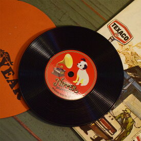 【メール便可】ビクターニッパー レコードコースター / VICTOR NIPPER 絵本ニッパー 正規ライセンス商品