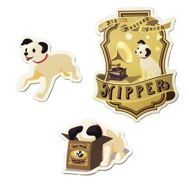 【メール便可】ビクターニッパー ステッカー（3枚セット） / VICTOR NIPPER 絵本ニッパー 正規ライセンス商品