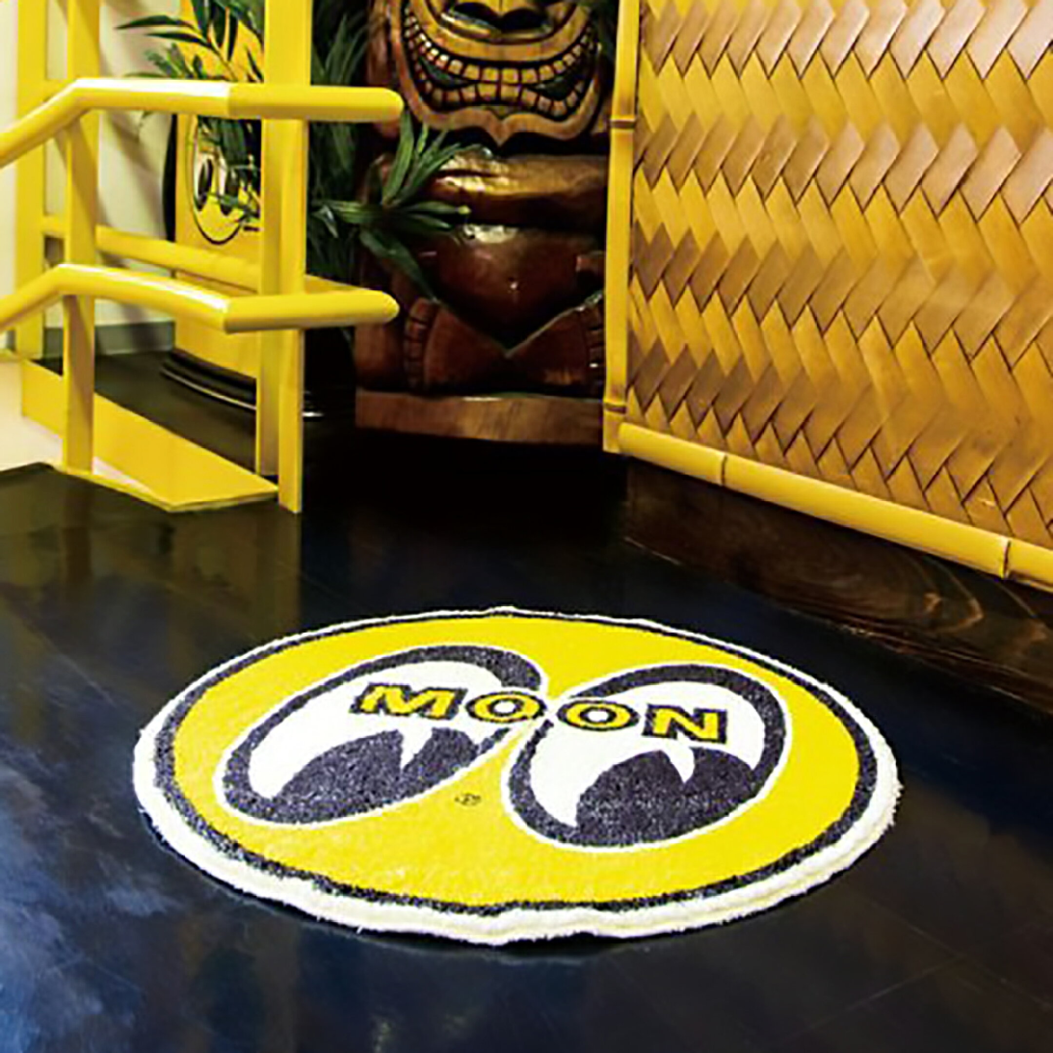 MOON EYES EYEBALL フロアマット /アメリカン雑貨 MOONEYES ムーンアイズ アイボール インテリア ガレージ 車 バイク アメリカ雑貨 オシャレ リビング