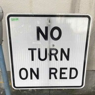 ヴィンテージ 看板 NO TURN ON RED /トラフィックサイン 大判 道路標示 アメリカン雑貨 アメ雑