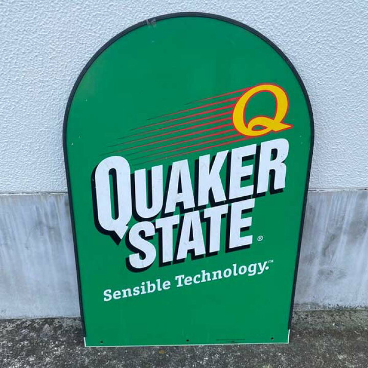 楽天市場】ヴィンテージ 看板 Quaker State / 両面サイン 看板 