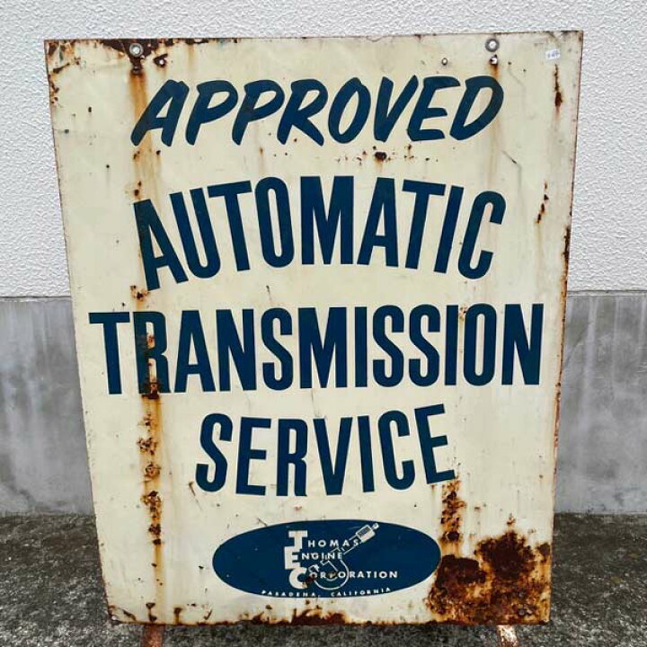 楽天市場】ヴィンテージ 看板 AUTOMATIC TRANSMISSION / 両面サイン 