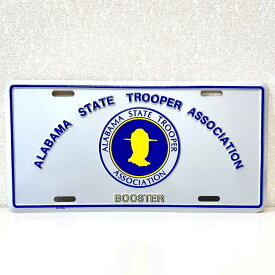 Alabama State Trooper Association ライセンスプレート ブリキ看板 USA / コマーシャルプレートアメリカン雑貨 ガレージ インテリア 看板