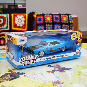 1/24 _CLXg~jJ[yWile E. Coyote  1970 Plymouth Road Runnerz / vX [hi[ LOONEY TUNES BEEP BEEP JADA TOYS AJG A