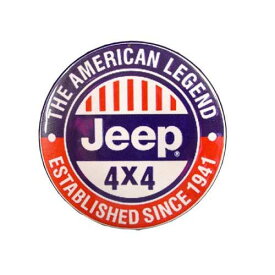 ビッグ缶バッチ #CBB007. Jeep ジープ / 大きい缶バッジ 直径5.3cm アメリカン雑貨 CHOPPERS