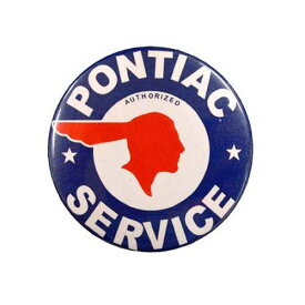 ビッグ缶バッチ #CBB013. PONTIAC ポンティアック / 大きい缶バッジ 直径5.3cm アメリカン雑貨 CHOPPERS