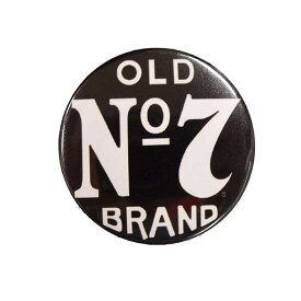 ビッグ缶バッチ #CBB025. No.7 OLD BRANDアメリカン雑貨 / 大きい缶バッジ 直径5.3cm アメリカン雑貨 CHOPPERS