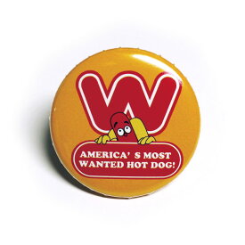 缶バッチ #CB001 Wienerschnitzel ウィンナーシュニッツェル アメリカン雑貨 缶バッジ