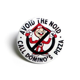 缶バッチ #CB005 AVOID THE NOID DOMINO'S PIZZA ドミノピザ アメリカン雑貨 缶バッジ