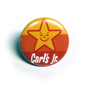 缶バッチ #CB010 Carl's Jr カールスジュニア アメリカン雑貨 缶バッジ