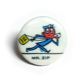 缶バッチ #CB034 MR.ZIP アメリカン雑貨 缶バッジ