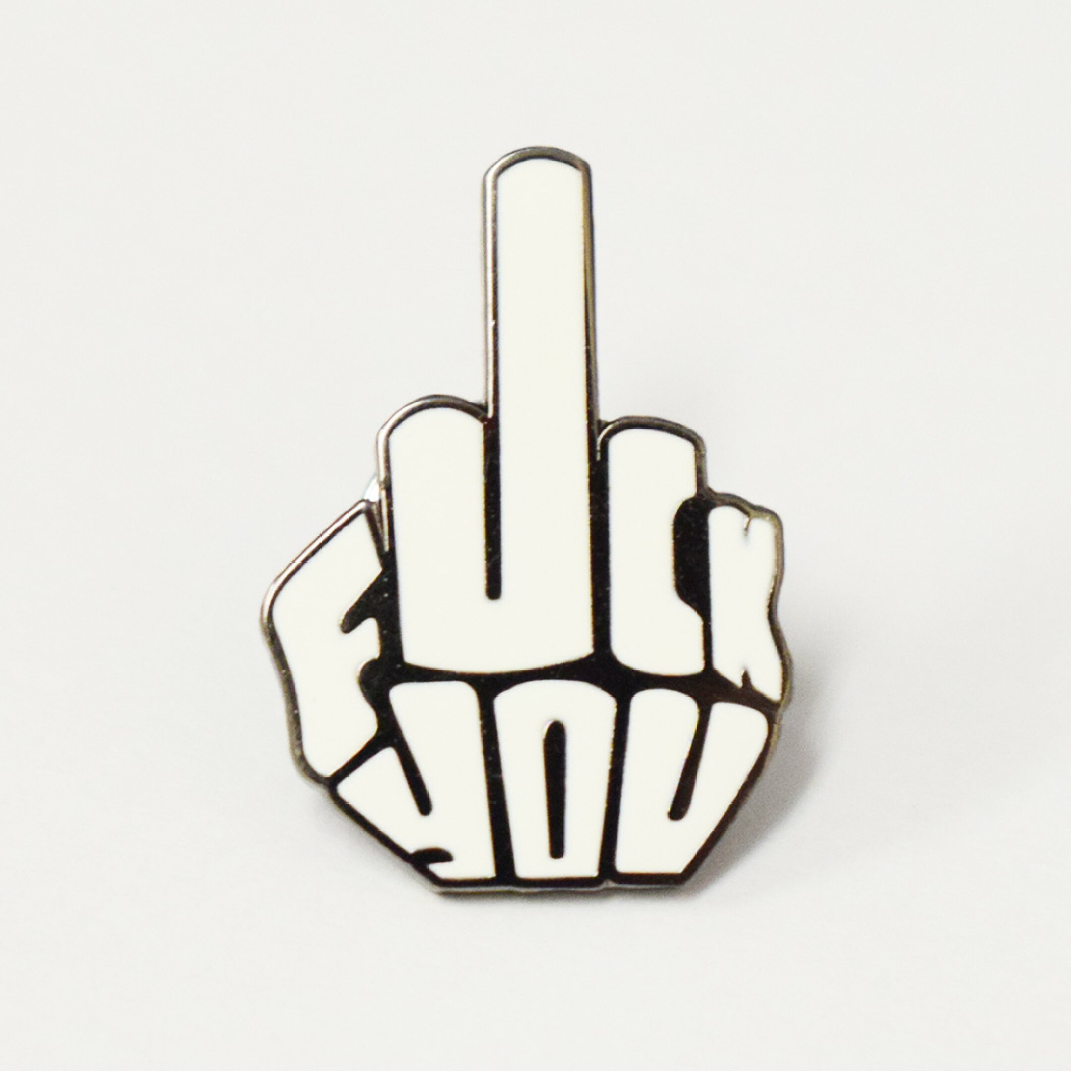 【ピンズ FUCK YOU】PINS / バッジ ピンバッチ ロゴ モーター ガレージ アクセサリー アメリカン雑貨 CHOPPERS