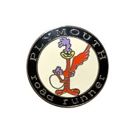 USピンズ [ロードランナー ROUND] Road Runner バッジ ピンバッチ アメリカン雑貨