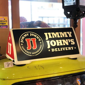 Vintage Jimmy John’s ライトサイン / ジミー・ジョンズ サンドウィッチ 看板 ガレージ インテリア ディスプレイ アメリカン雑貨