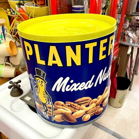 Mr. Peanut ヴィンテージ ディスプレイ ボックス / PLANTERS ミスターピーナッツ ケース 蓋付き USA アドバタイジング アメリカン雑貨
