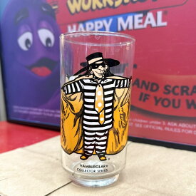 70's マクドナルド ハンバーグラー グラス コップ / ヴィンテージ USA McDonald's Collector Series R8MC12 アメリカ雑貨