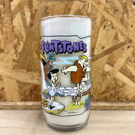 90's フリントストーン グラス [Bamm] THE FLINTSTONES ヴィンテージ コップ / USA ハンナ・バーベラ キャラクター ガラス 食器 アメリカ雑貨 インテリア