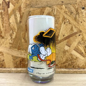 82's スマーフ グラス [JOKEY] THE SMURFS ヴィンテージ コップ / USA キャラクター ガラス 食器 アメリカ雑貨 インテリア