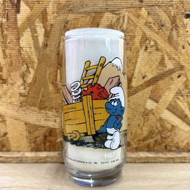 82's スマーフ グラス [HEFTY] THE SMURFS ヴィンテージ コップ 2 / USA キャラクター ガラス 食器 アメリカ雑貨 インテリア