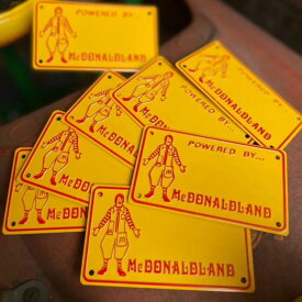【追跡メール便可】70's McDonald's ライセンスプレート / デッドストック マクドナルド ヴィンテージ アメリカン雑貨　CHOPPERS