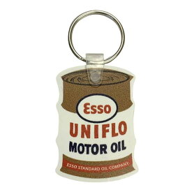 【メール便可】キーホルダー [ESSO MOTOR OIL] UNIFLO / エッソ アメリカン雑貨