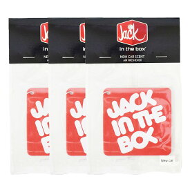 【メール便送料無料】Jack in the Box エアーフレッシュナー お買い得セット (香り:ニューカー) / エアフレ 芳香剤 吊り下げ Air Freshener カーフレッシュナー アクセサリー アメリカン雑貨