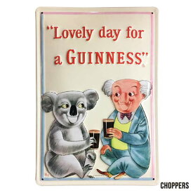 エンボス看板 【GUINNESS】/ ギネス コアラ メタルポスター 看板 ガレージ ドイツ アメリカン雑貨 CHOPPERS