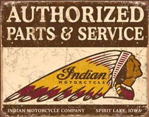 Authorized Indian Parts and Service (1930) �u���L�Ŕ� �e�B���T�C���v���[�g �A�����J���G��