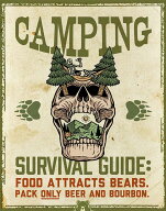 CAMPING SURVIVAL GUIDE (2657) ブリキ看板 ティンサインプレート アウトドア アメリカン雑貨 キャンプ …