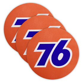 【メール便可】ステッカー#089 76-R 3枚セット (7.5x7.5cm) / ナナロク ラウンド アメリカン雑貨