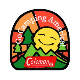 【メール便可】ステッカー#090 Coleman Sun (7.4x7.5cm) / コールマン アメリカン雑貨
