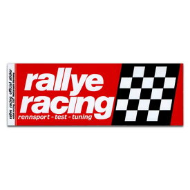 【メール便可】ステッカー#087 rallye racing (16x6cm) / ラリーレーシング アメリカン雑貨