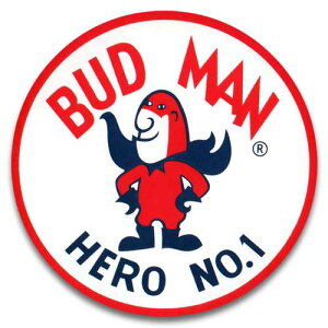 �y���[���։z�X�e�b�J�[#055 BUDMAN BUDWEISER (8.5x8.5cm) / �o�h���C�U�[ �o�h�}�� �A�����J���G��