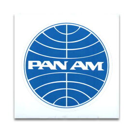[メール便可] ステッカー #068 PANAM パンナム PAN AMERICAN AIR (6.4x6.4cm) NEW世田谷ベース系 ノスタルジック アメリカン雑貨