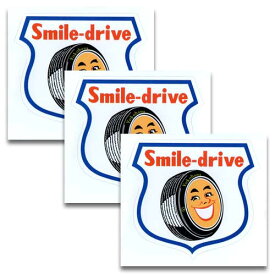 ステッカー 3枚セット YOKOHAMA TIRE Smile #58 ヨコハマタイヤ スマイル アメリカン雑貨