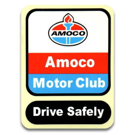 【メール便可】ステッカー#048 AMOCO-MC (6x8cm) / アモコ NEW世田谷ベース系 アメリカン雑貨