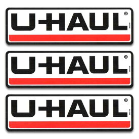 【メール便可】ステッカー#052 U-HAUL 3枚セット (12x3.5cm) / U-ホール アメリカン雑貨