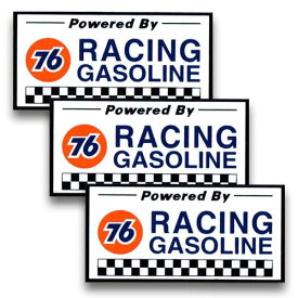 【メール便可】ステッカー#003 76 RACING 3枚セット (8x4cm) / ナナロク モーターサイクル系 アメリカン雑貨