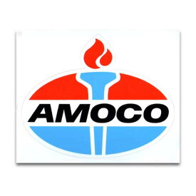 【メール便可】ステッカー#060 AMOCO (8x6.5cm) / アモコ ノスタルジック アメリカン雑貨