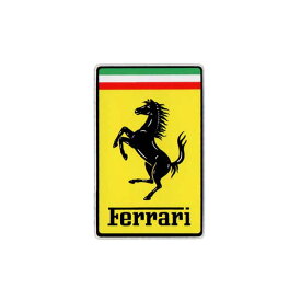 【メール便可】フェラーリ オフィシャルステッカー [長方形S] / Ferrari 正規品 アメリカン雑貨
