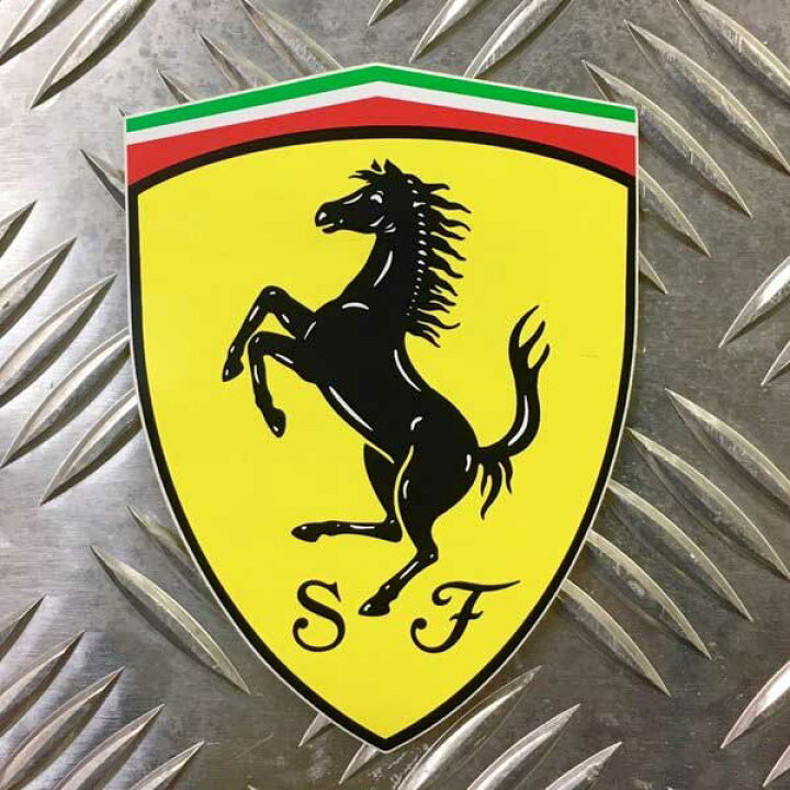 楽天市場】フェラーリ オフィシャル ステッカー [シールドM] Ferrari 