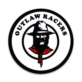 【メール便可】ステッカー[USD-8] OUTLAW RACERS / US レーシング アメリカン雑貨