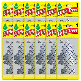 [メール便送料無料] 33.【Pure Steel (ピュアスティール)】Little Trees 12個set / エアフレ 芳香剤 エアフレッシュナー 吊り下げ リトルツリー アメリカン雑貨