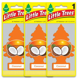 [メール便送料無料] ココナッツ 3枚セット Little Trees リトルツリー アメリカン雑貨